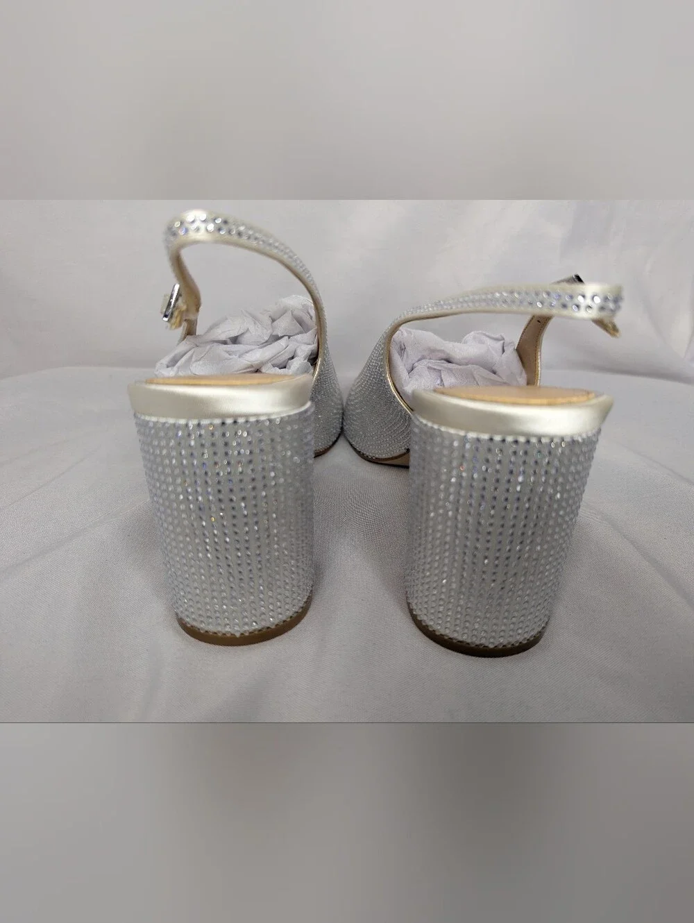 NWOB Jewel Badgley Mischka Women's Tatumn Embellished Slingback Pumps Size 9